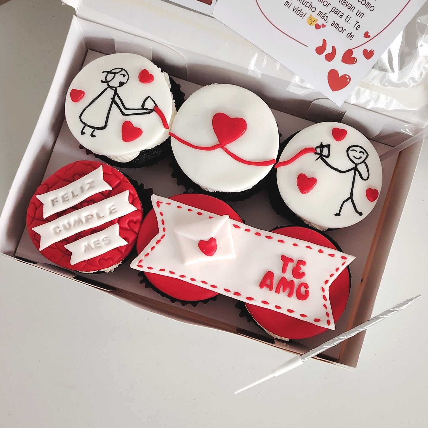 Cupcakes - Carta de amor