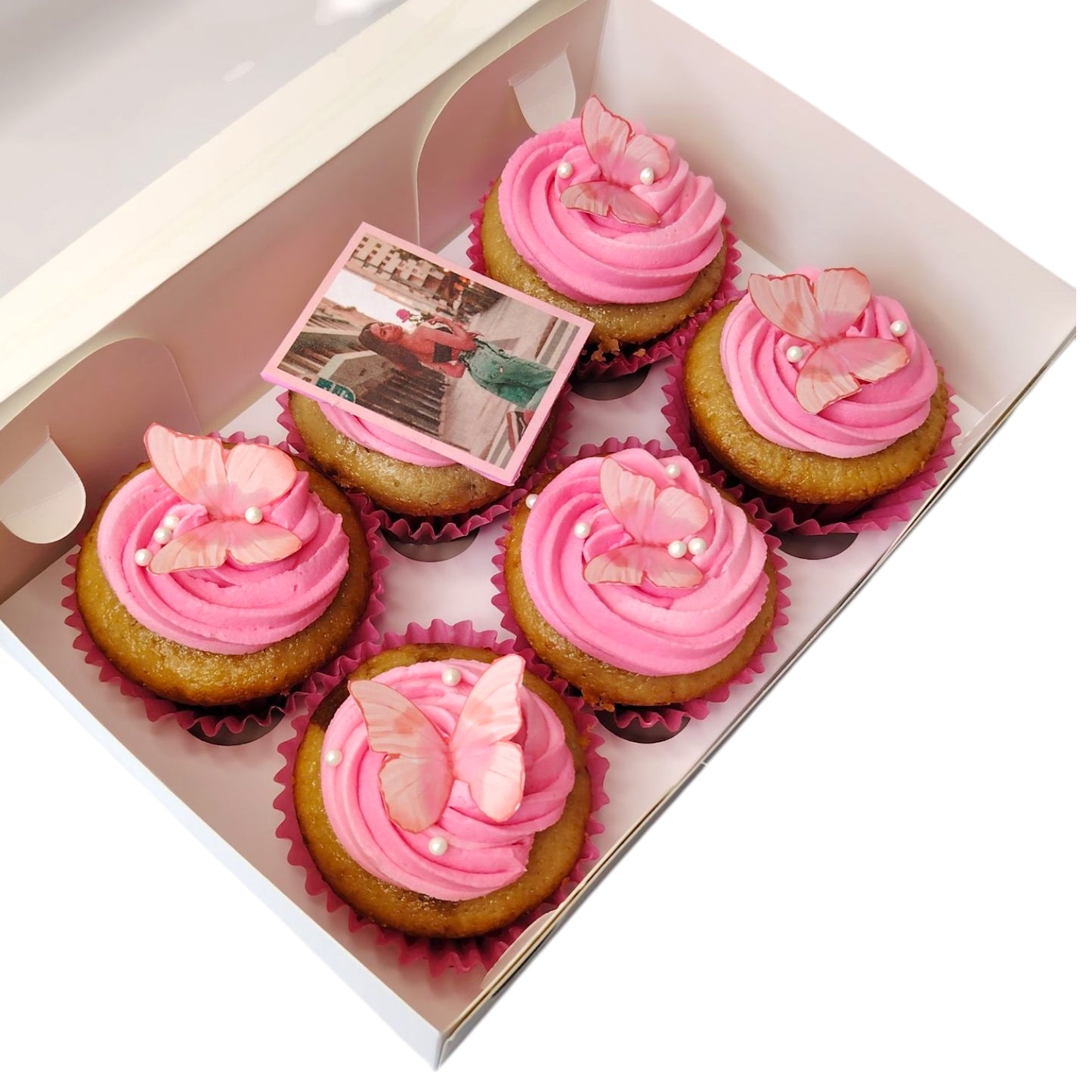 Cupcakes Mariposas rosadas