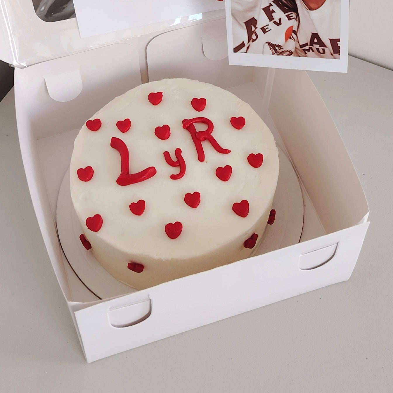 MiniCake Love con tus Iniciales