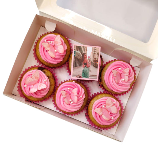Cupcakes Mariposas rosadas